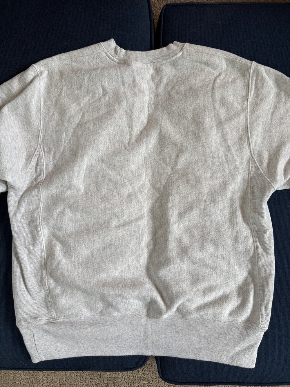 Champion Arizona State University Crewneck Sweatshirt - Gray with Maroon Logo - Picture 2 of 3